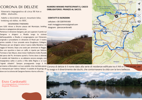 Corona di Delizie | Itinerario gravel Torino | LAVIA