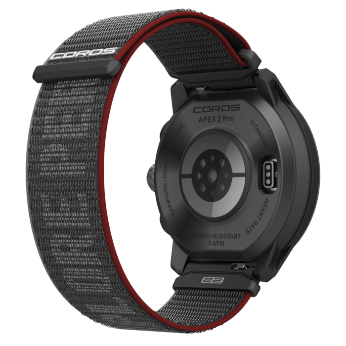 LAVIA | COROS APEX 2 PRO NERO/BLACK, sportwatch ultraresistente con funzionalità di navigazione GPS. Ideale per cammini, trekking ed escursionismo.