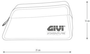 LAVIA | Dimensioni GIVI BIKE PICKER, borsa per tubo superiore termosaldata e impermeabile, ideale per bikepacking e cicloturismo