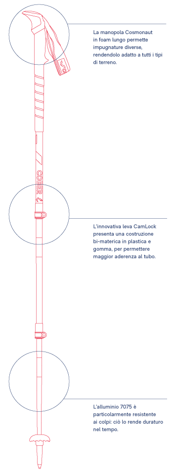 Bastoncini da Trekking telescopici COBER MOSS | Shop LAVIA